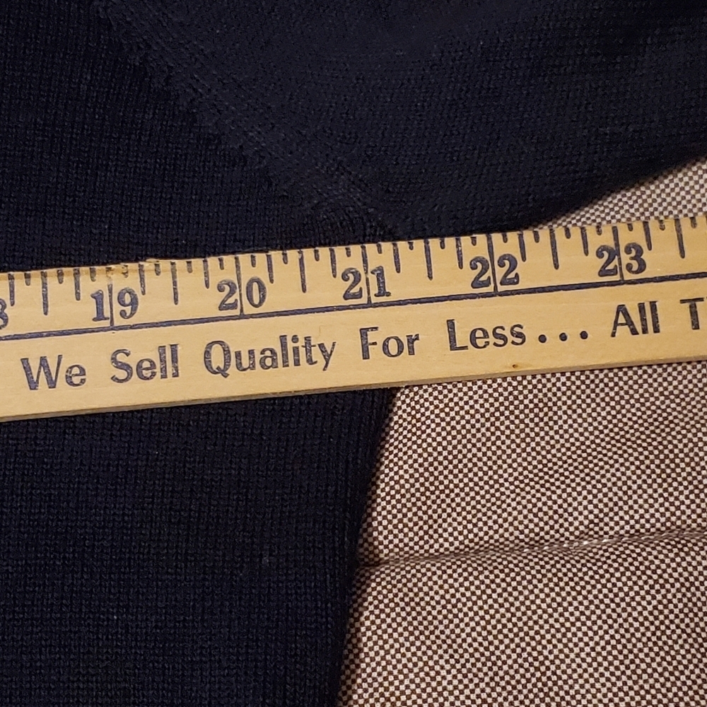 Womens Sport Haley Argyle Golf Cardigan Navy Blue Cream Sz L Dark Academia - Picture 7 of 10